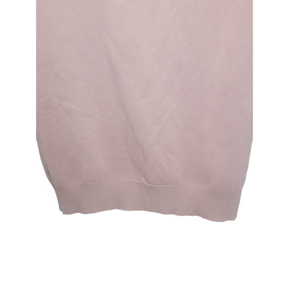 Vintage Designers Originals Pink Mauve Knit Long Sleeve Zip Back Turtle Neck Top - Picture 7 of 15